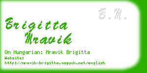 brigitta mravik business card